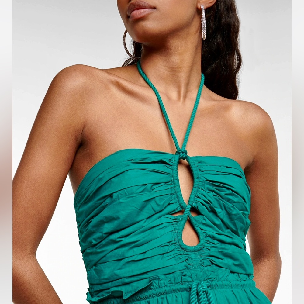 🌺🎉HP🎉🌺 NWT Ulla Johnson Emmaline Midi Dress Verdigris - Picture 6 of 16